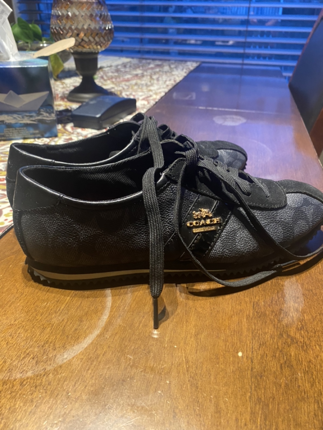 Coach Black Signature Canvas Sneakers - photo 3