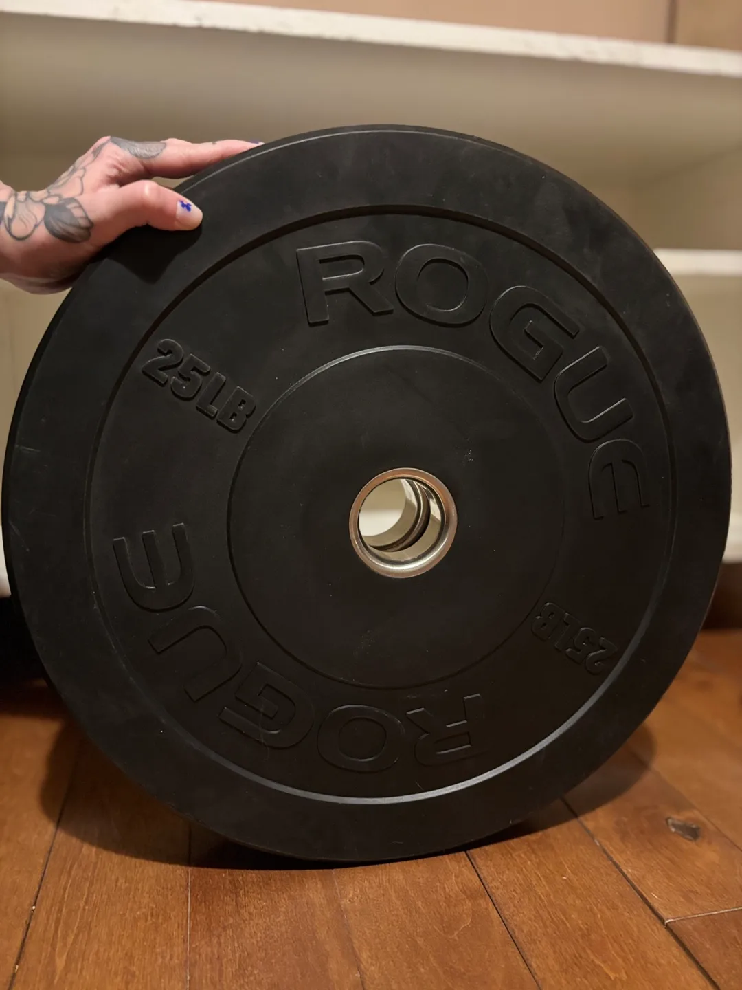 Rogue MIL bumper plates - 45lb, 25lb & 10lb image indicator(3)