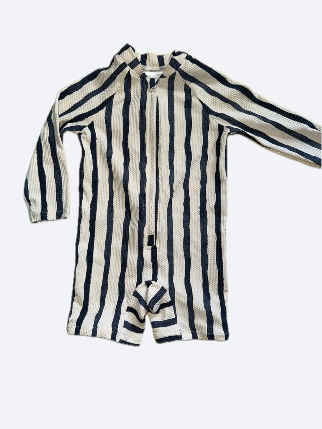 Baby summer Bundle: Striped Swimsuit + diapers image indicator(2)