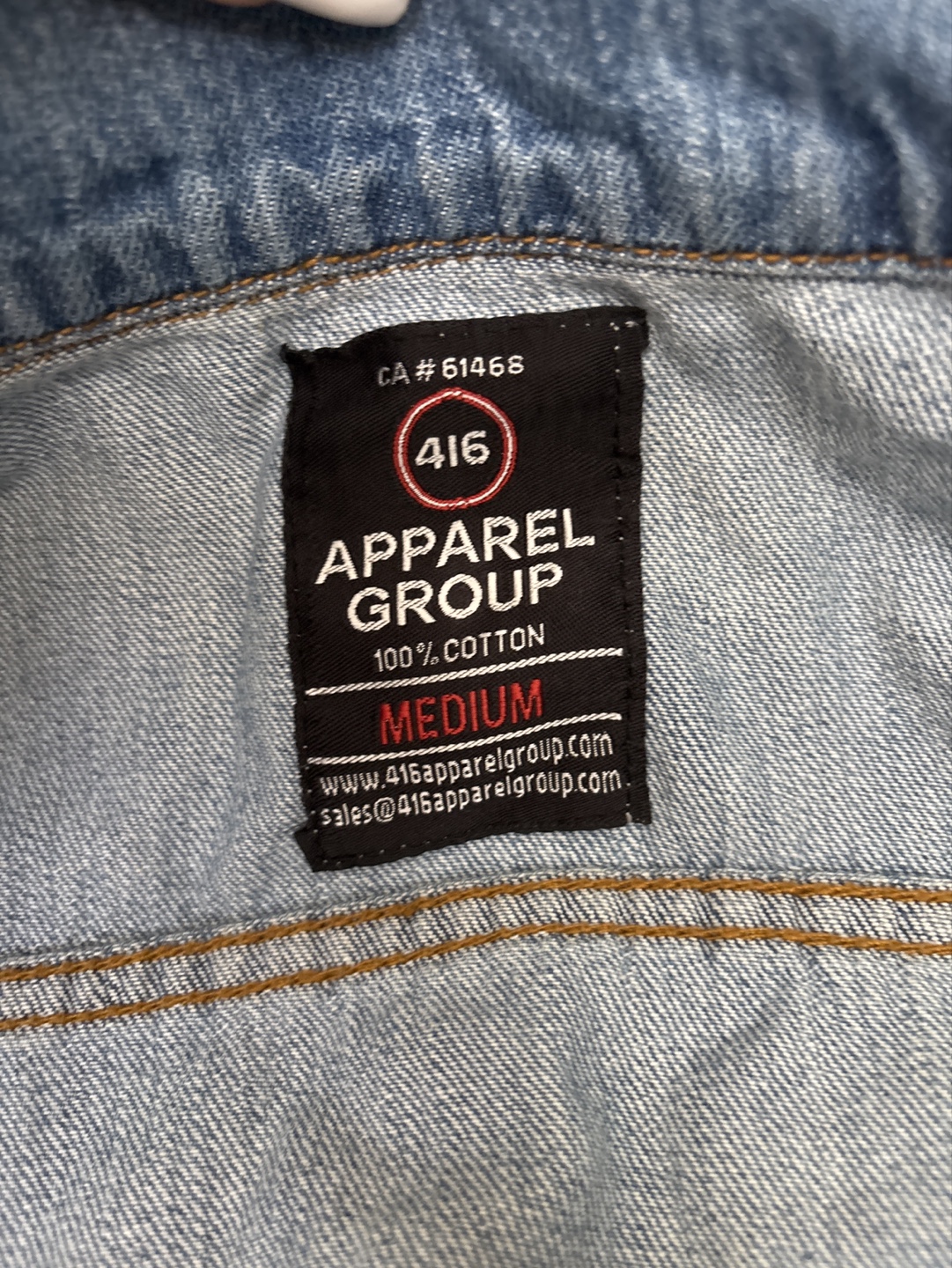 Men's Medium Light Wash Denim Jacket - photo 3