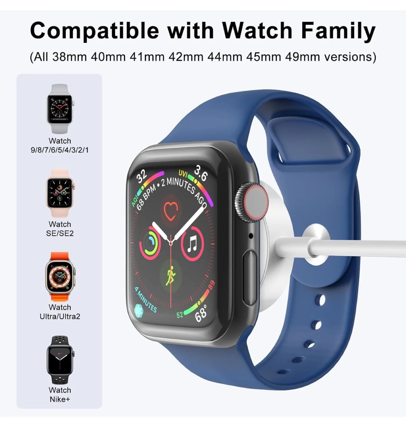 2 Pack Magnetic Watch Charger Cable (1m) USB-C image indicator(6)