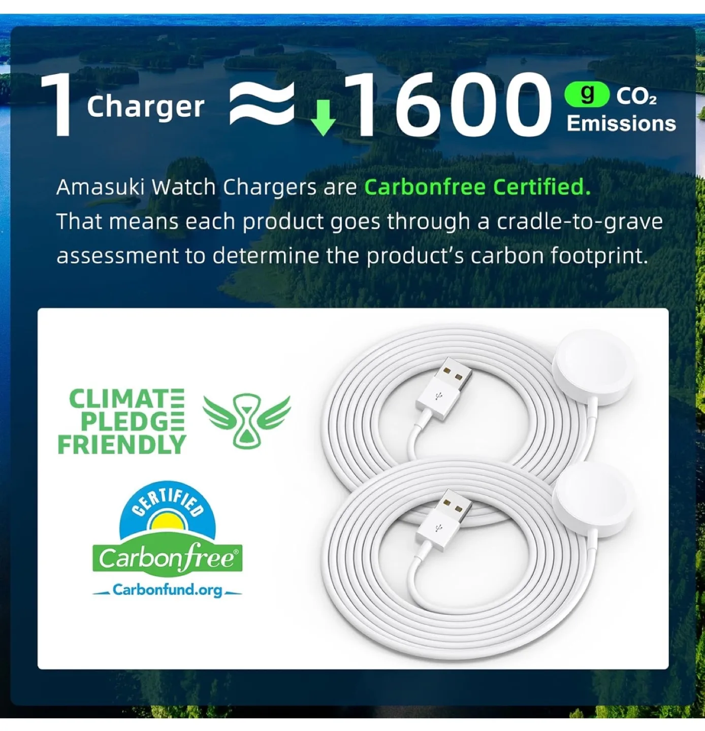 2 Pack Magnetic Watch Charger Cable (1m) USB-C image indicator(4)