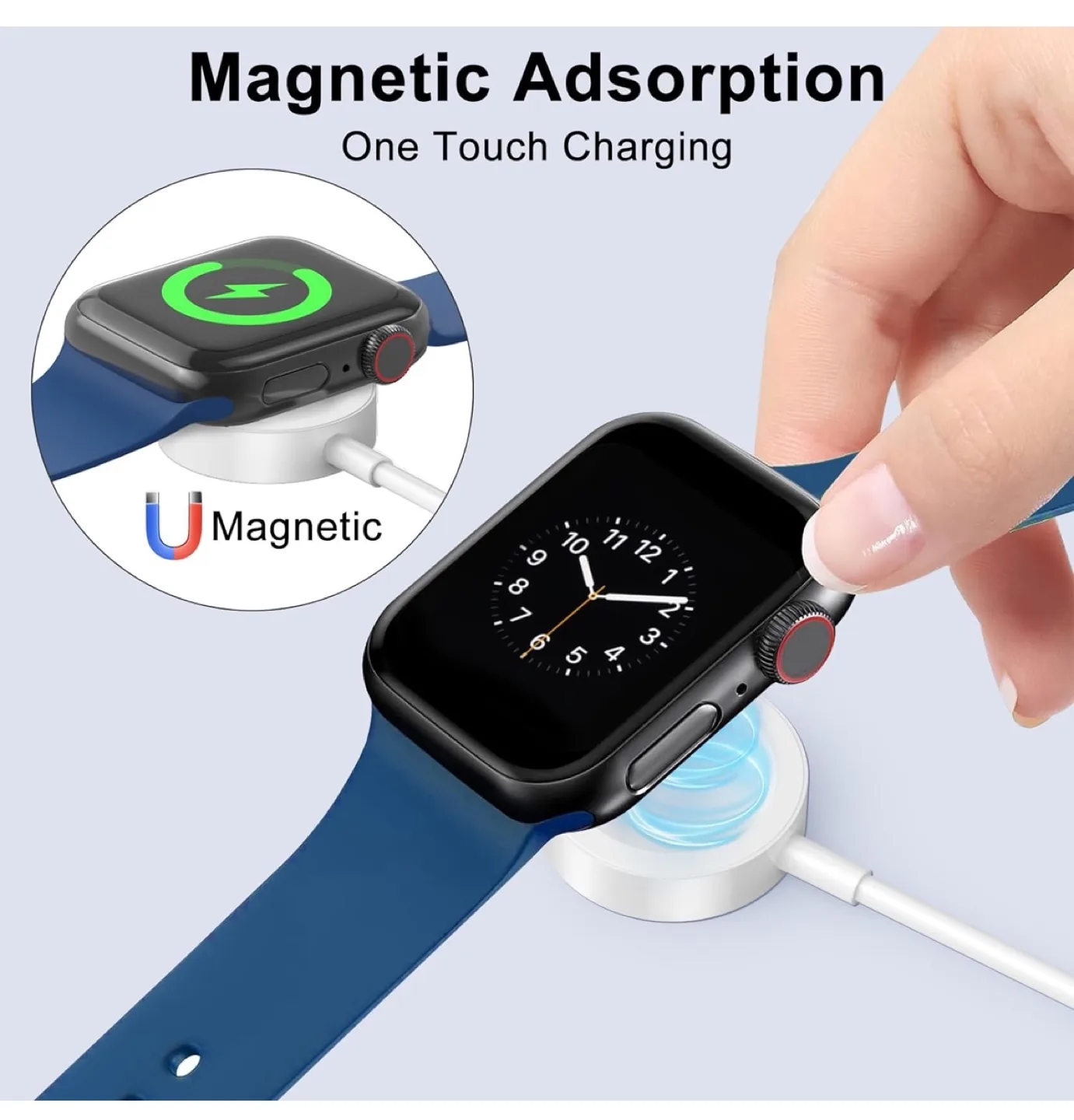 2 Pack Magnetic Watch Charger Cable (1m) USB-C image indicator(3)