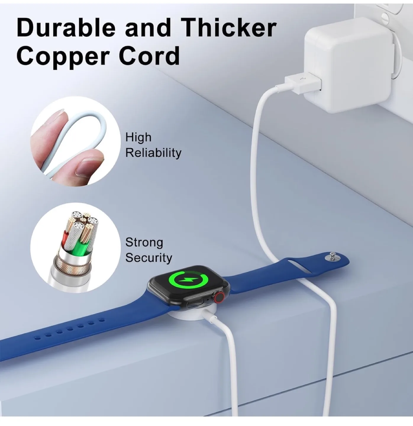 2 Pack Magnetic Watch Charger Cable (1m) USB-C image indicator(5)