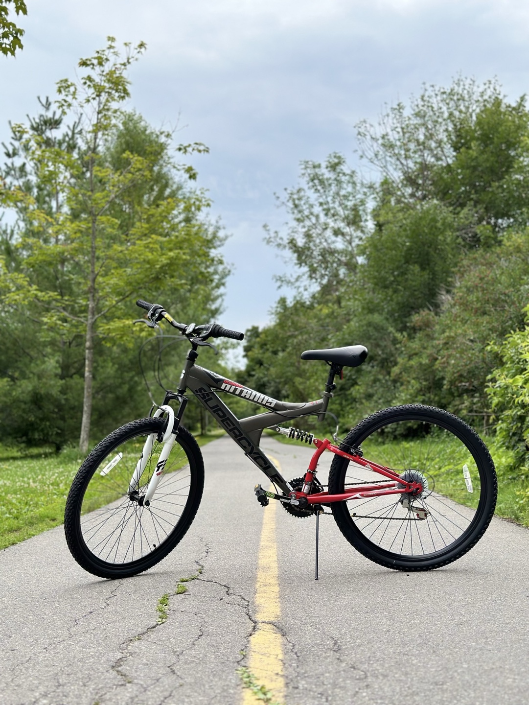 Super cycle Nitrous dual suspension mountain bike