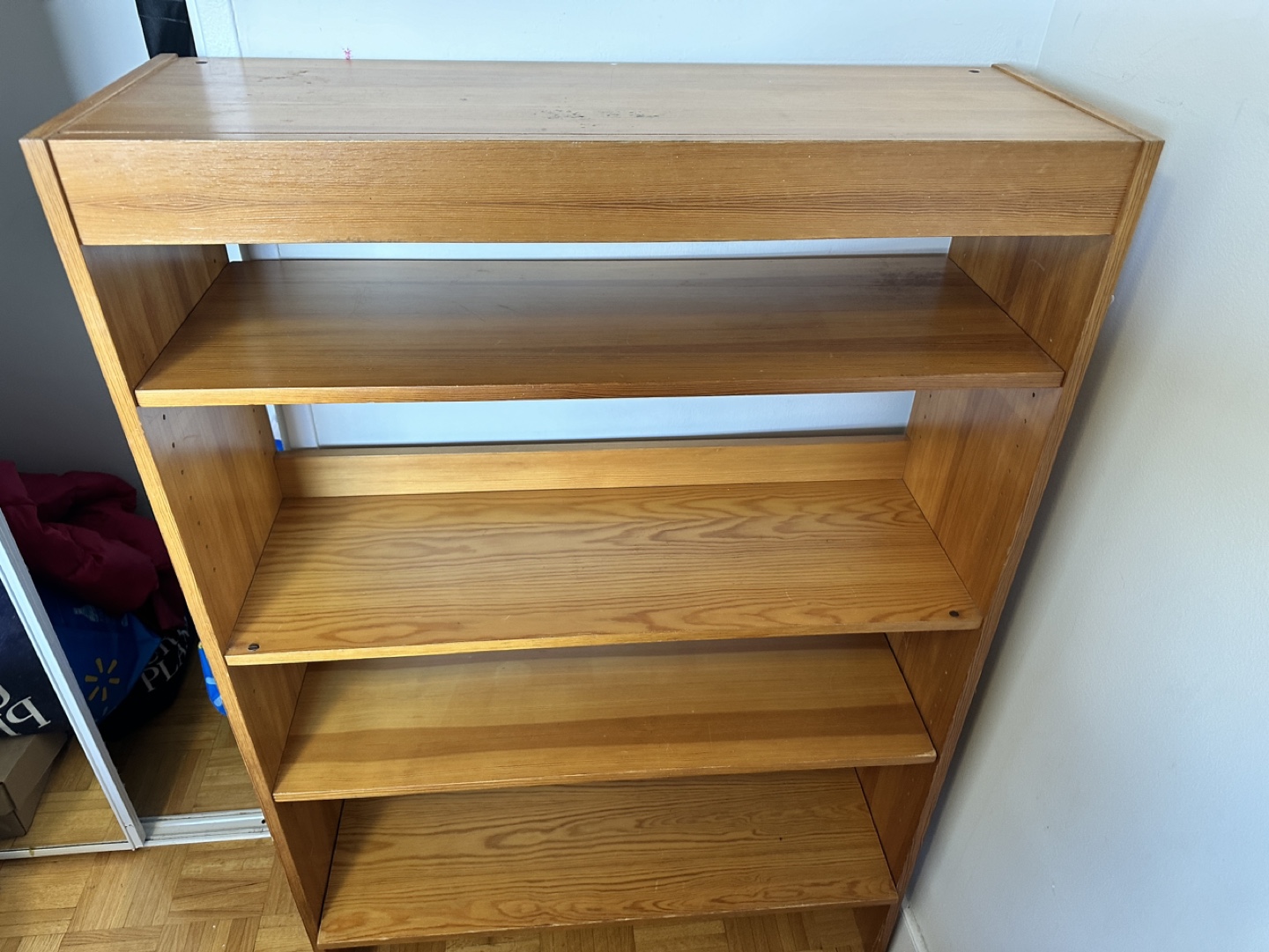 Four-shelf wooden bookcase - photo 4