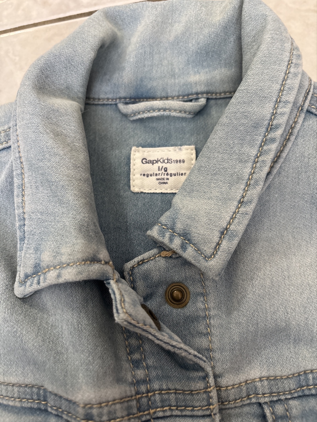 GapKids Light Wash Denim Jacket - Size 11/12 - photo 2