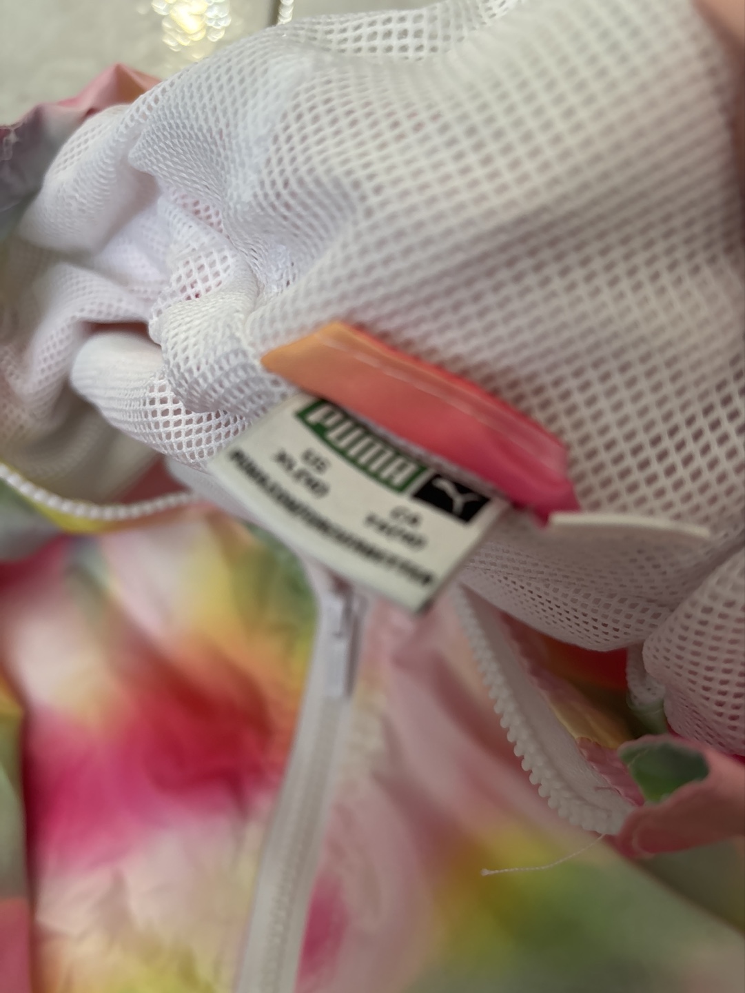 Puma Girls' Tie-Dye Windbreaker Jacket - Size XL (10-12) - photo 2