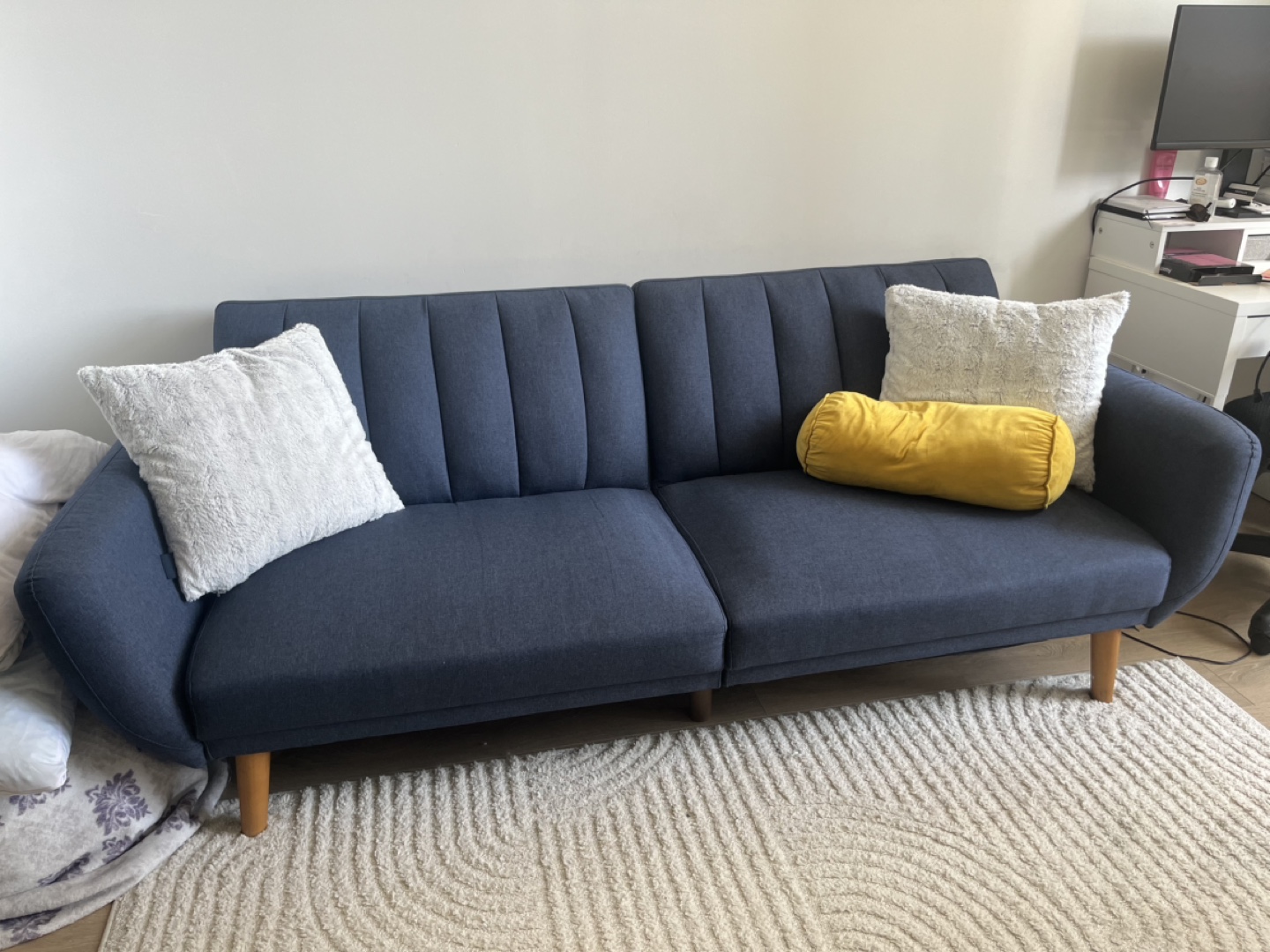 Navy Blue Futon Sofa Couch