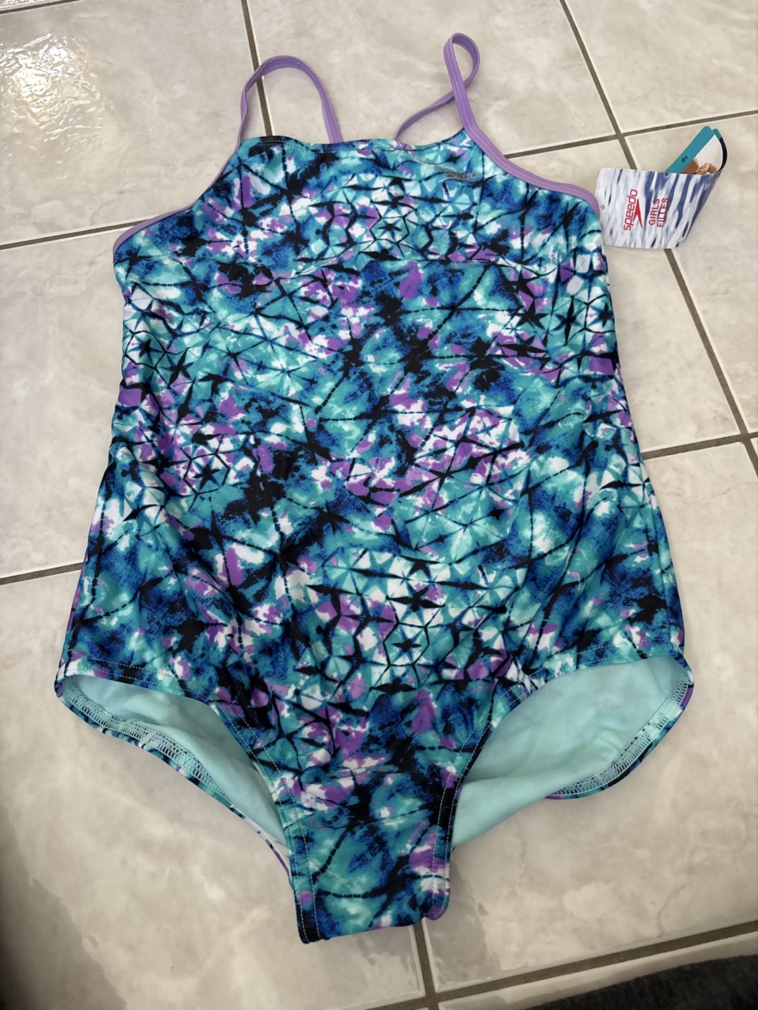 Speedo Girls One-Piece Swimsuit Size 16