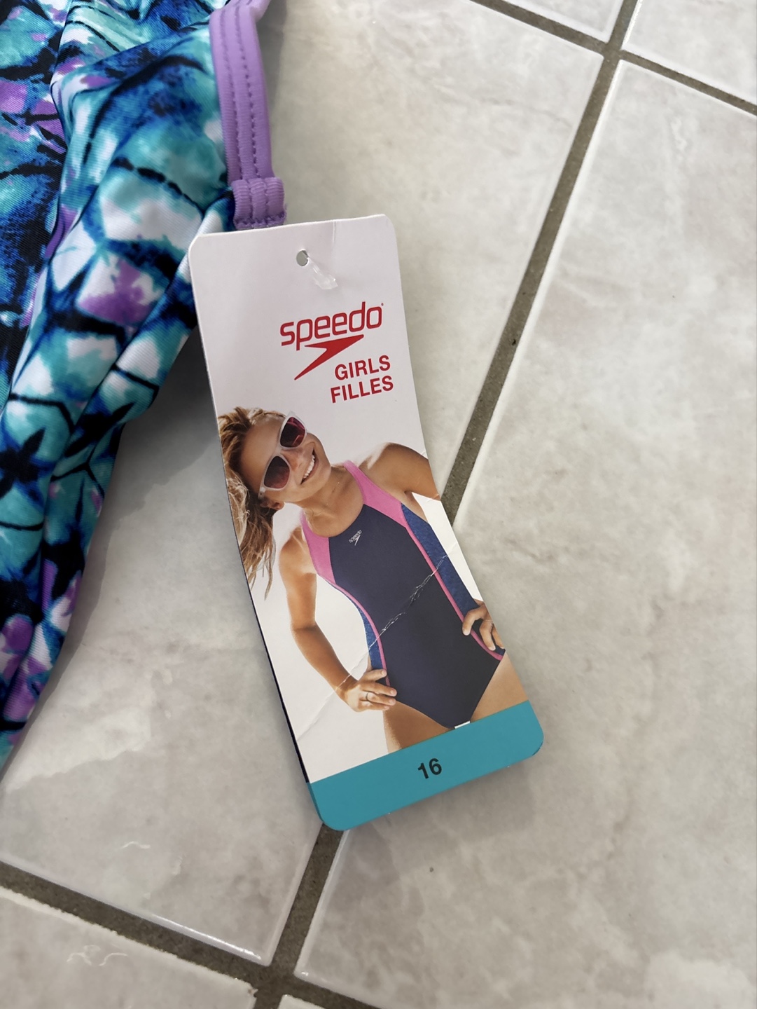 Speedo Girls One-Piece Swimsuit Size 16 - photo 2