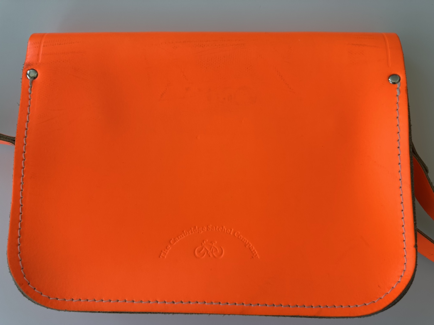 The Cambridge Satchel Company Neon Orange Leather Satchel - photo 2