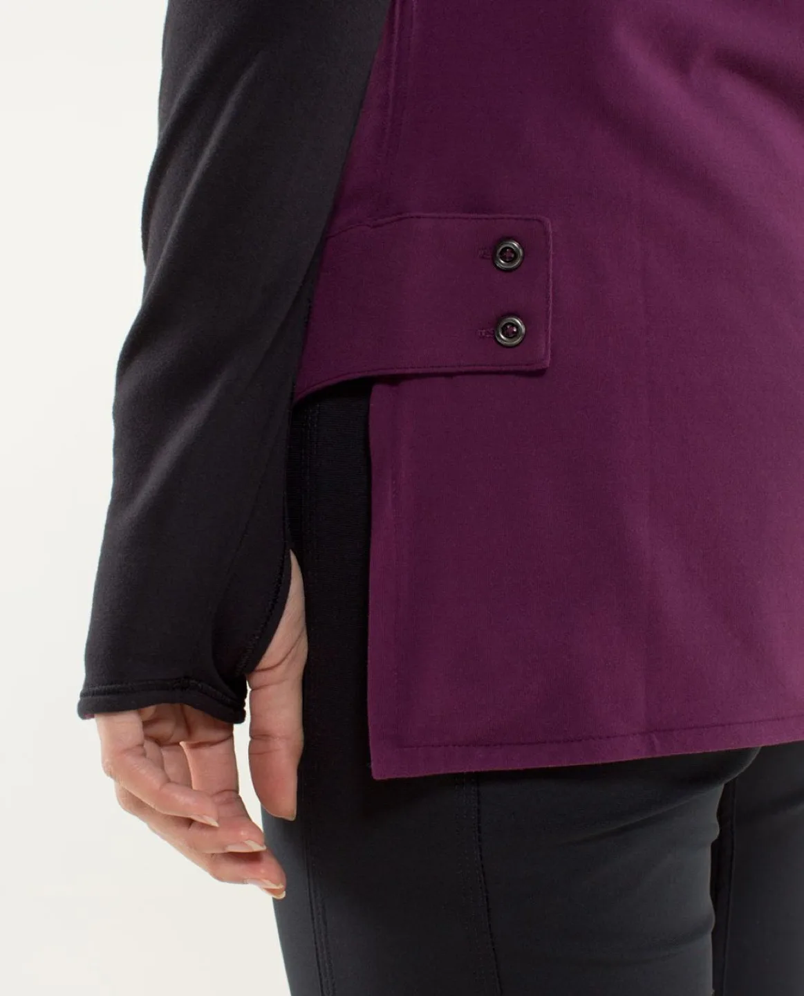 Lululemon 🍋 Urbanite Henley Long Sleeve Shirt - Plum/Black image indicator(7)
