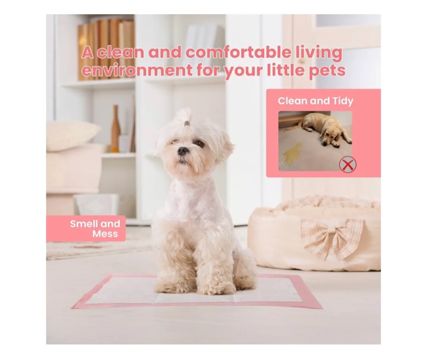 25 pc Puppy Pads - 13" x 18" image indicator(3)