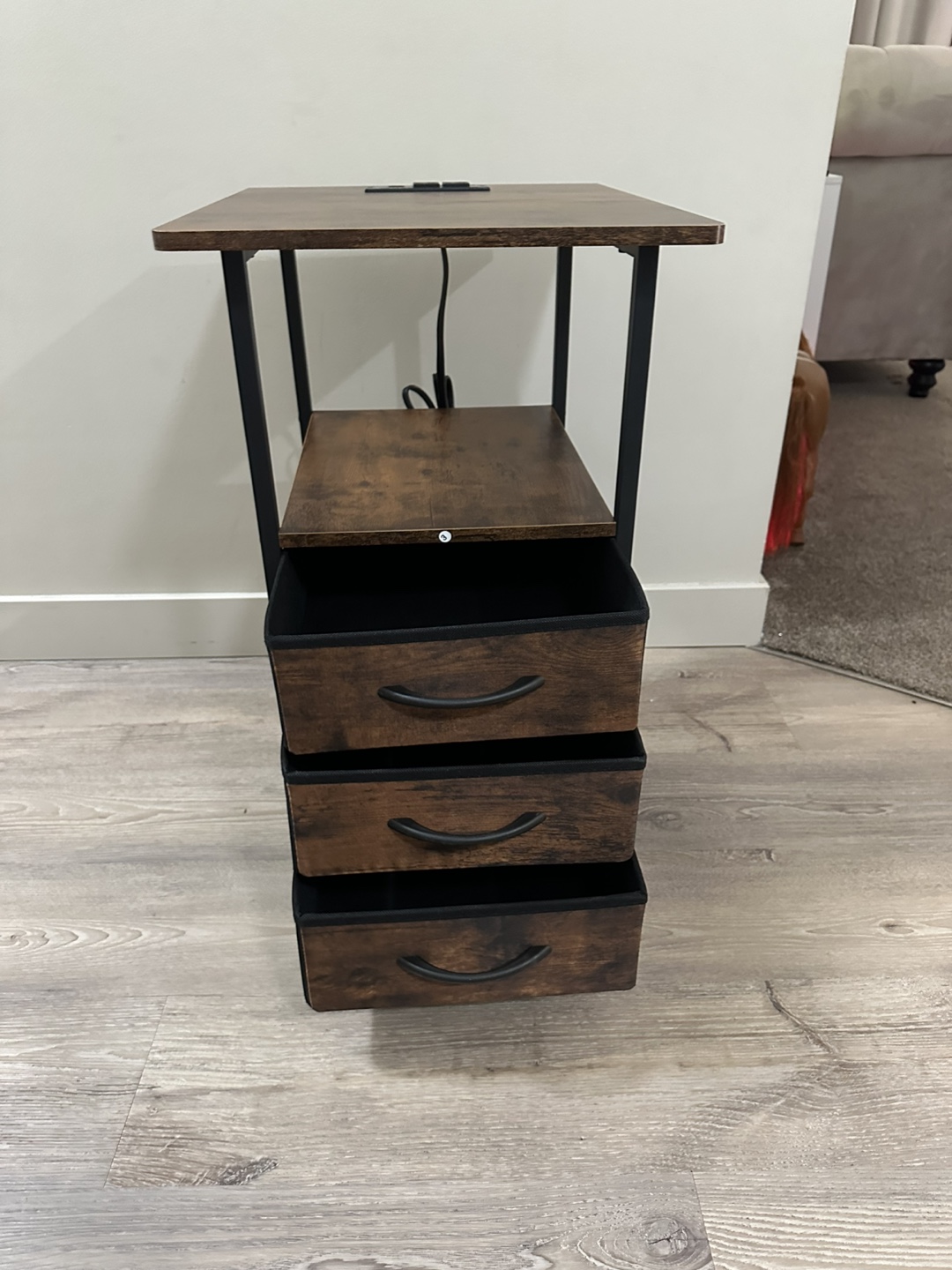 Brand new Night Stand featuring a spacious 19-inch tabletop