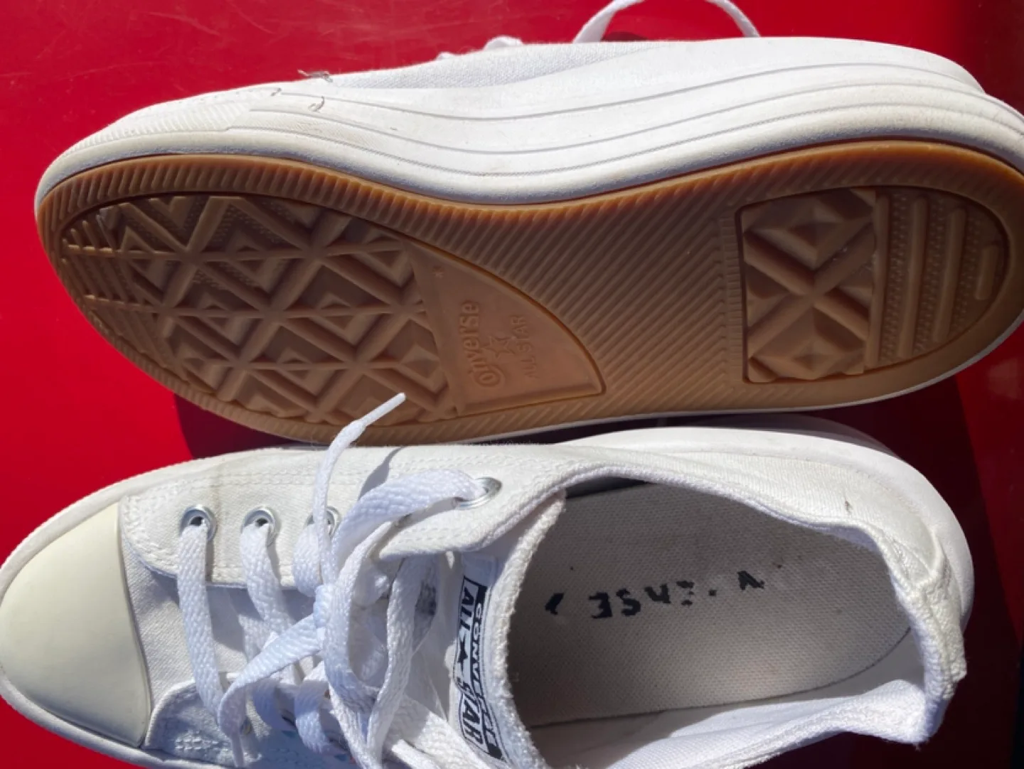 Women's White Converse All Star Platform Sneakers image indicator(3)