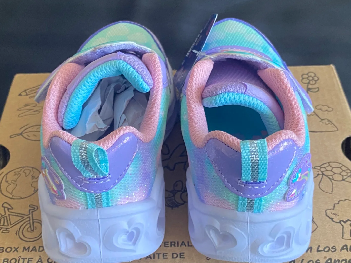 Skechers Heart Lights Toddler Girls' Sneakers - Size 5 image indicator(2)