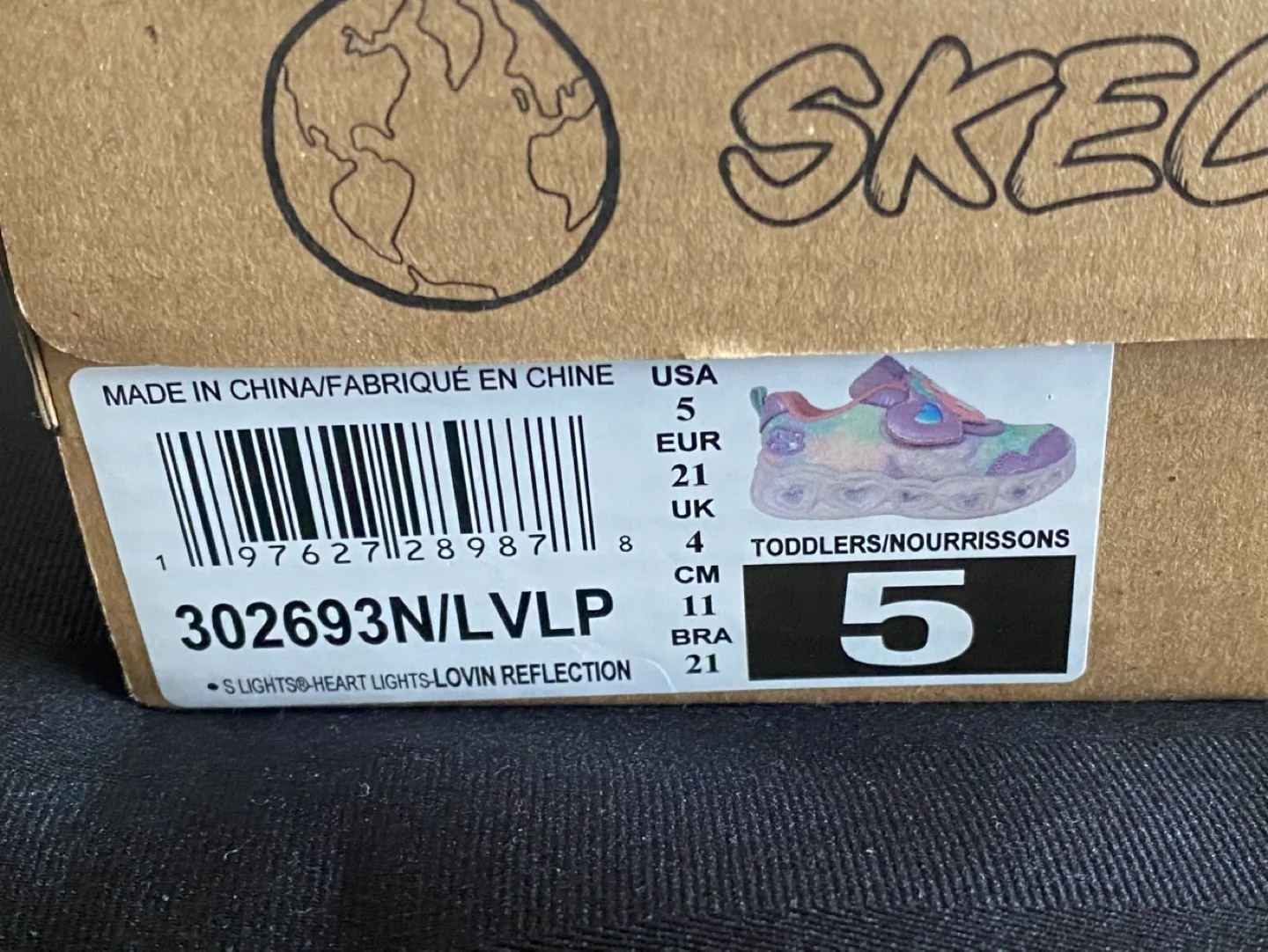 Skechers Heart Lights Toddler Girls' Sneakers - Size 5 image indicator(6)