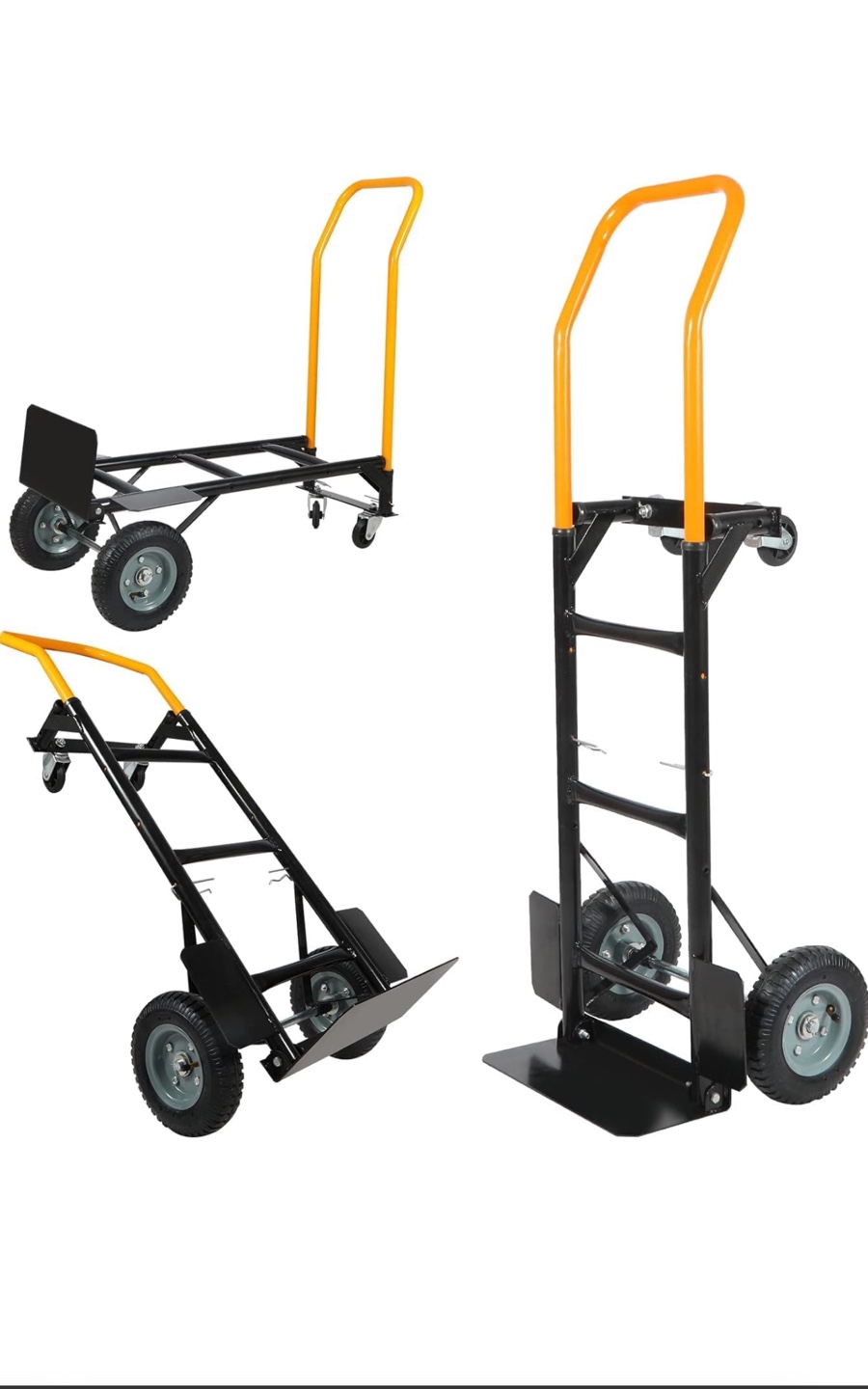 Convertible Hand Truck & Platform Trolley - Heavy-Duty Steel - photo 3