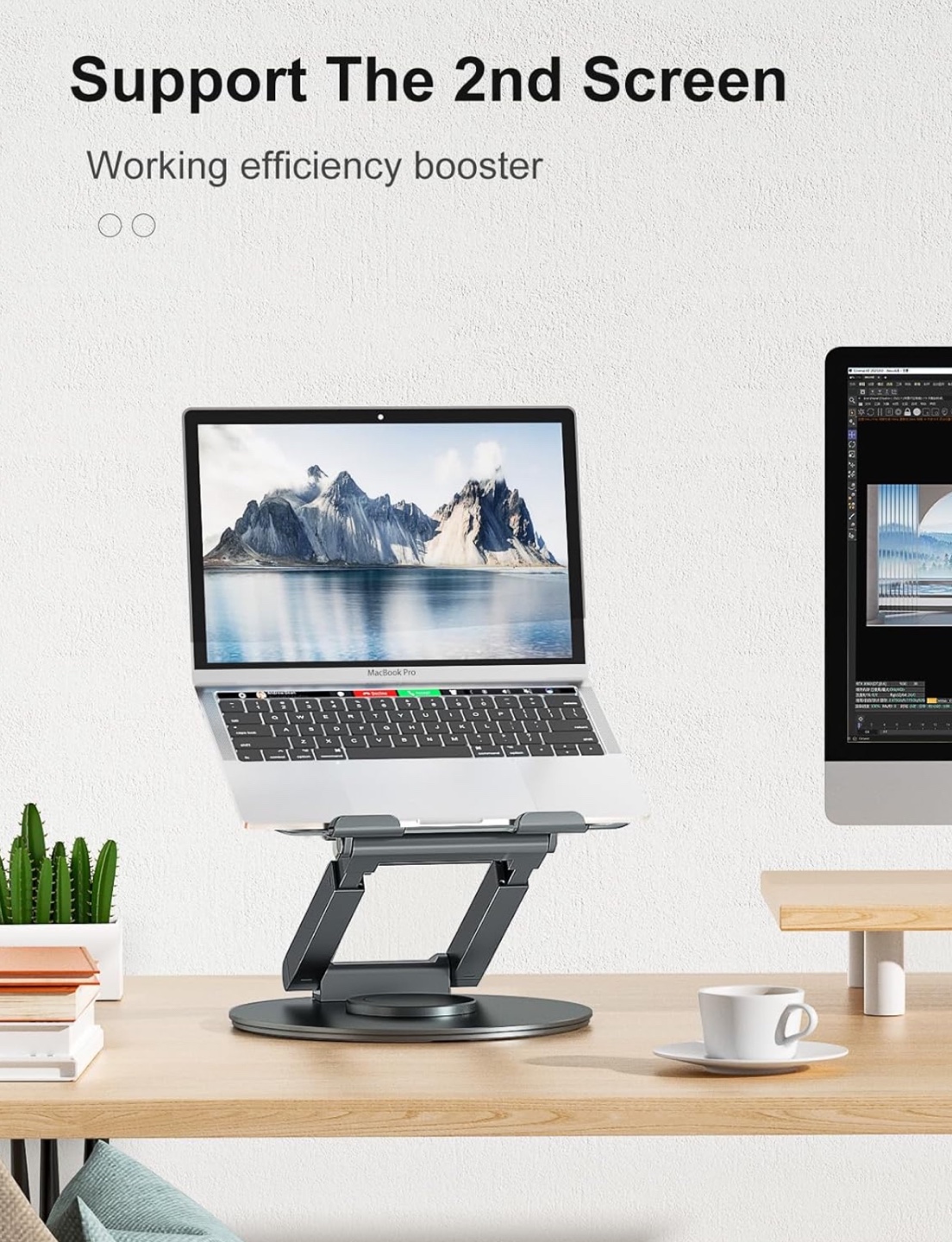 Adjustable Laptop Stand - Ergonomic Aluminium Alloy - photo 4