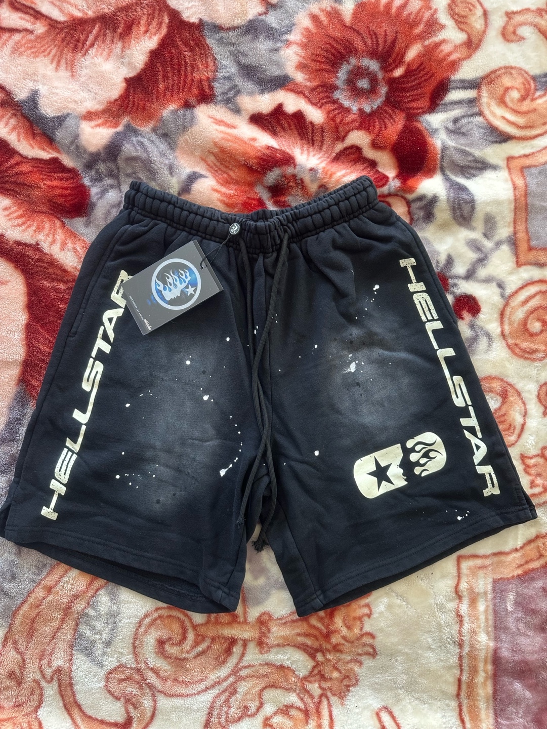 Hellstar “White Acid Wash” Shorts
