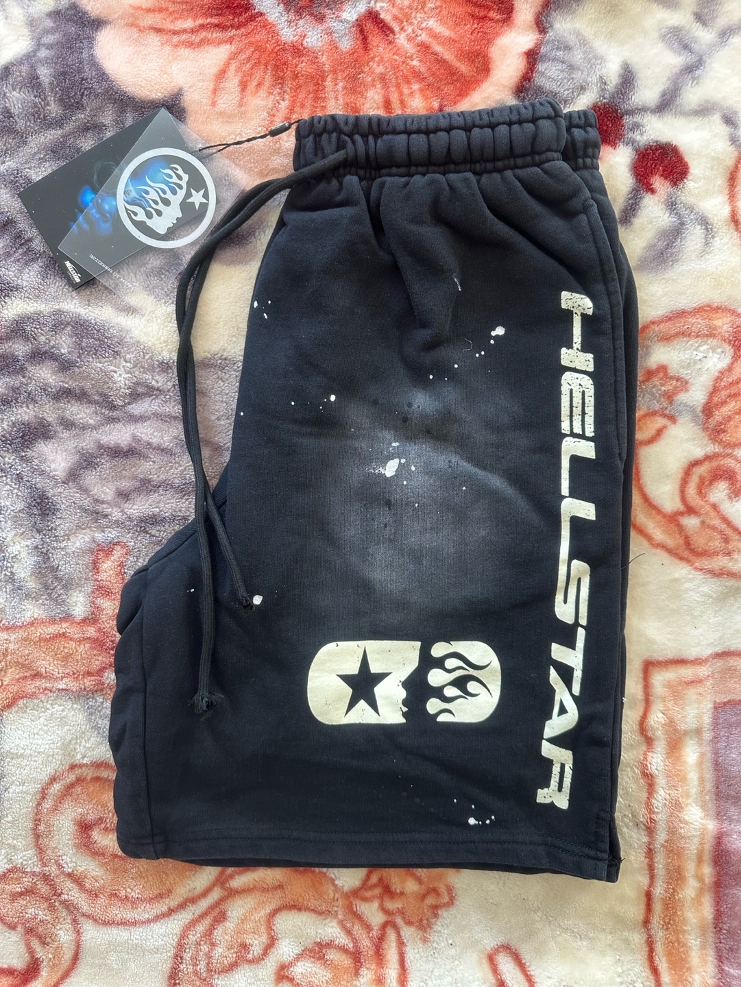 Hellstar “White Acid Wash” Shorts - photo 3
