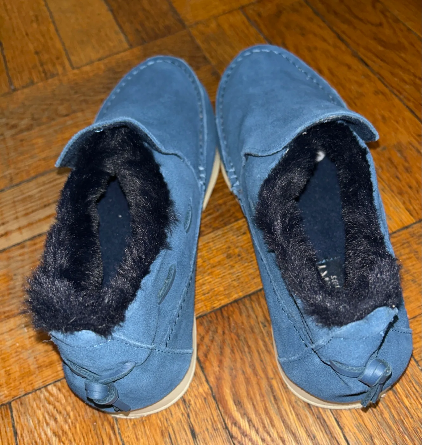 Sperry Men’s Blue Suede Slip-on Loafers SZ 7 (39) 💚 image indicator(3)