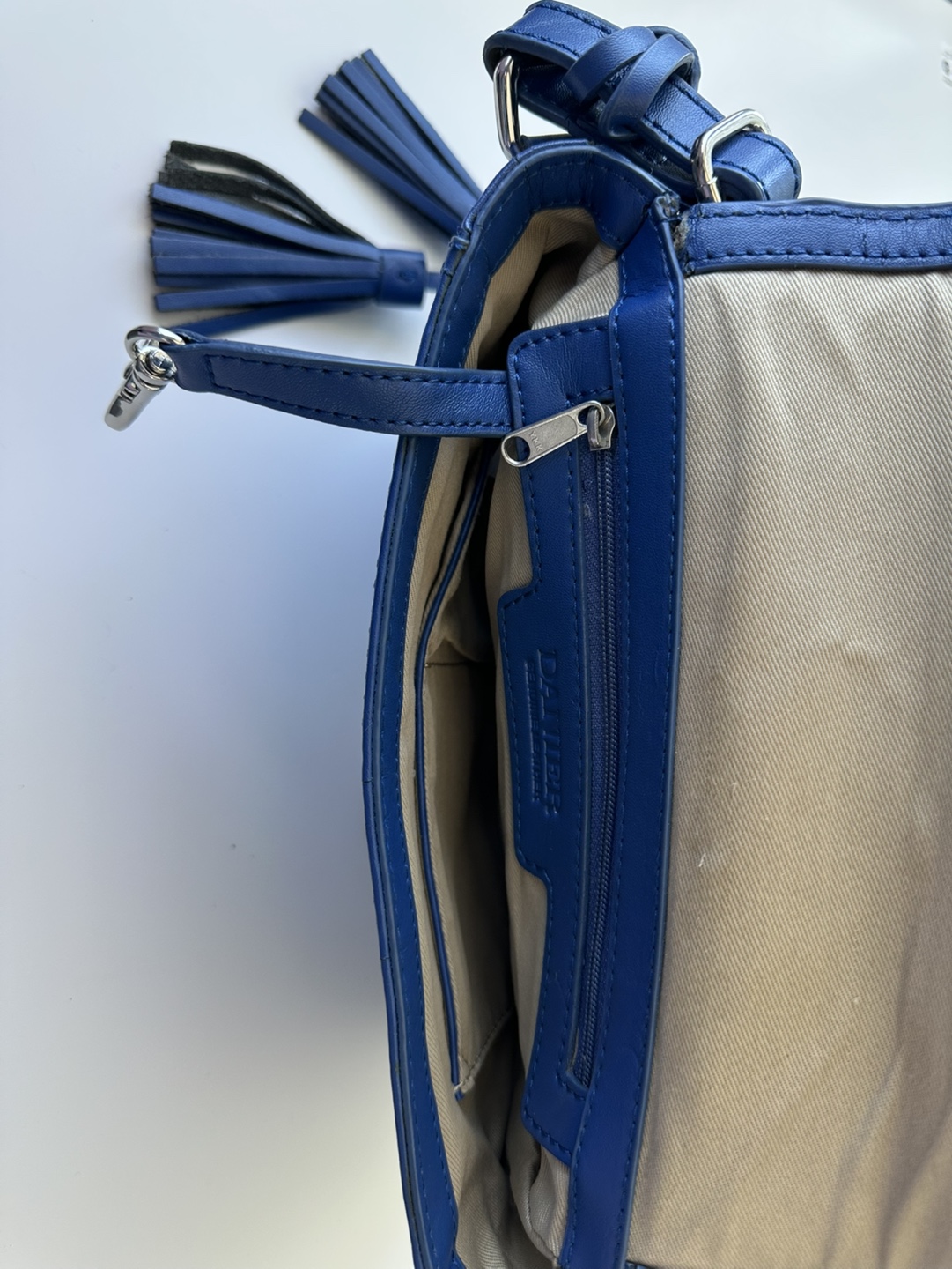 Beautiful Blue Leather Crossbody Bag - photo 2