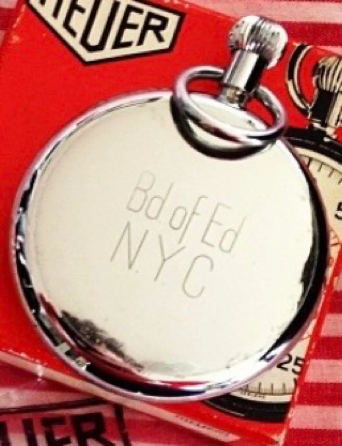 Vintage Heuer Stopwatch - Bd of Ed NYC image indicator(2)