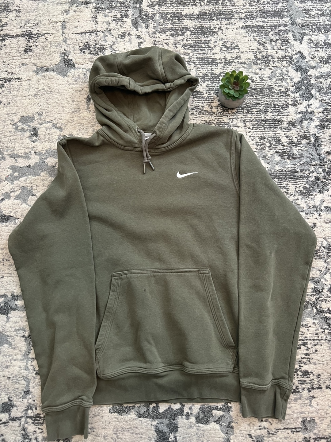 Nike Olive Green Hoodie Size Small