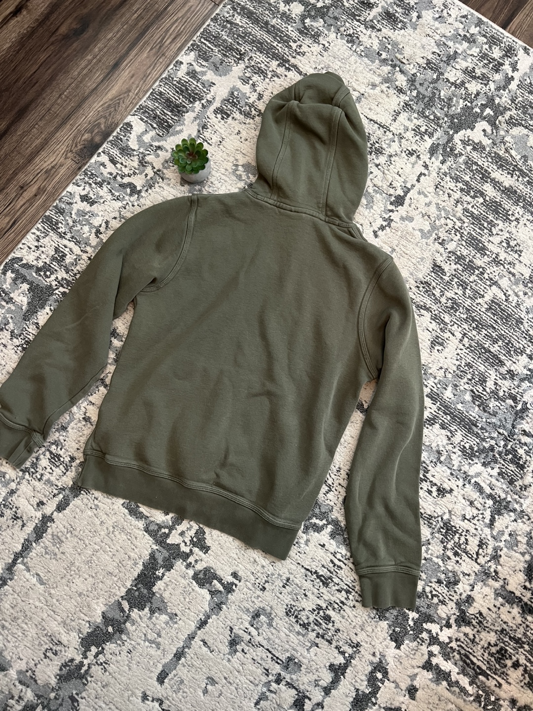 Nike Olive Green Hoodie Size Small - photo 3