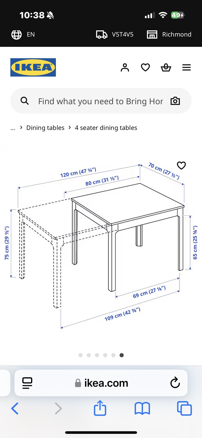 Can deliver—Ikea extendable table and 4 chairs—Retail: $582. - photo 3