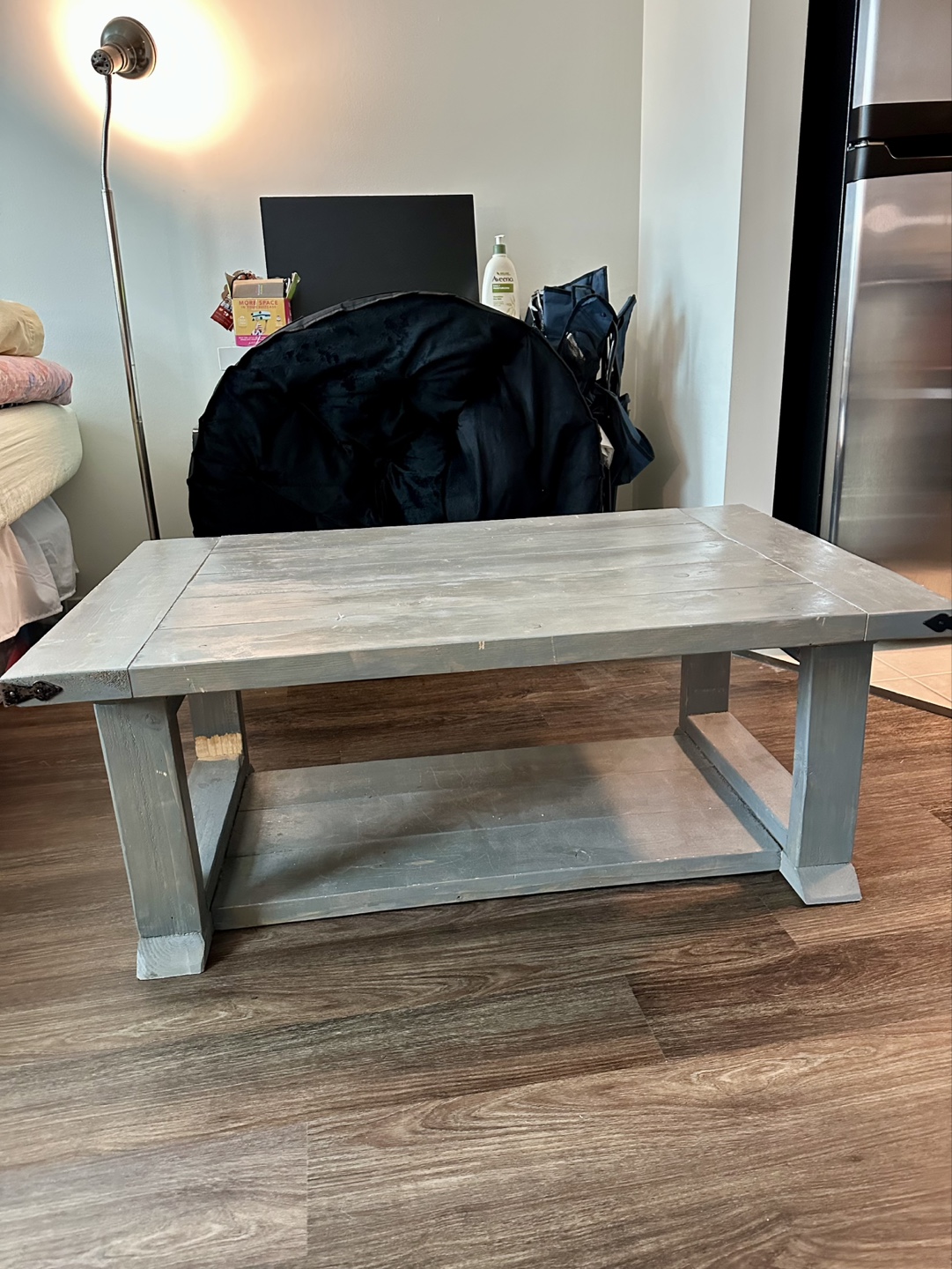 Gray Farmhouse Style Coffee Table - photo 3