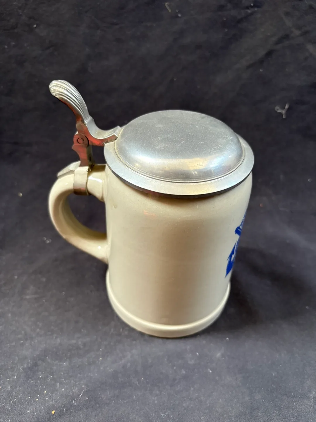 Vintage German Beer Stein with Anchor Design image indicator(4)