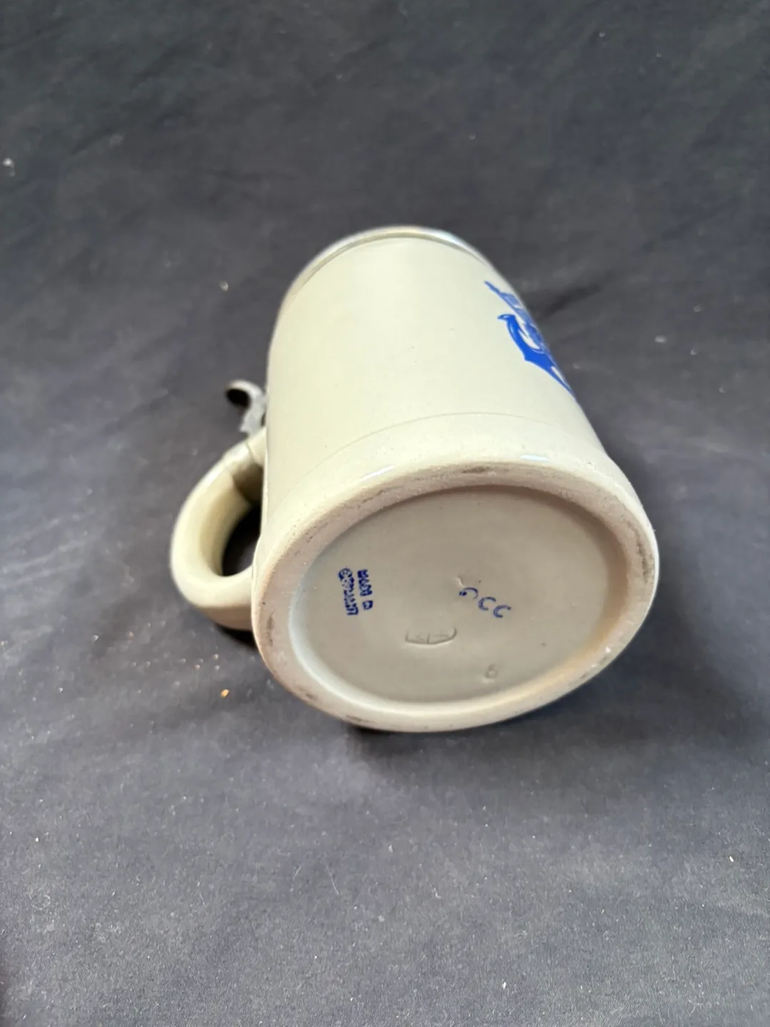 Vintage German Beer Stein with Anchor Design image indicator(6)