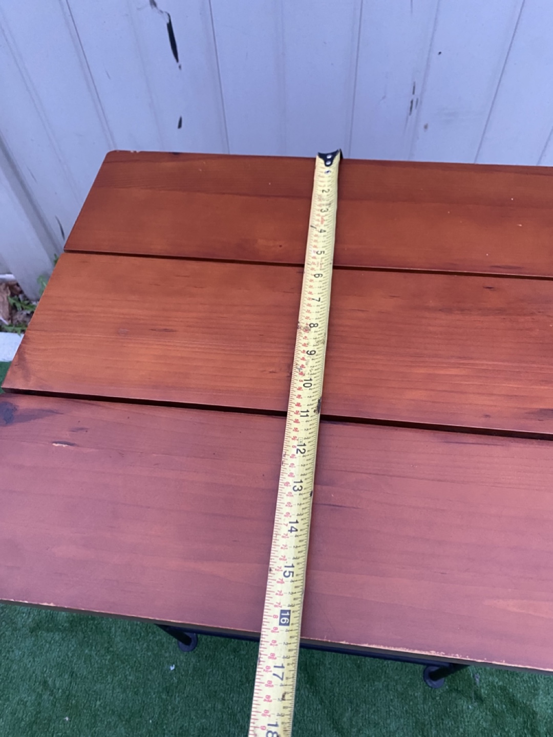 Wood and Metal Side Table - photo 4