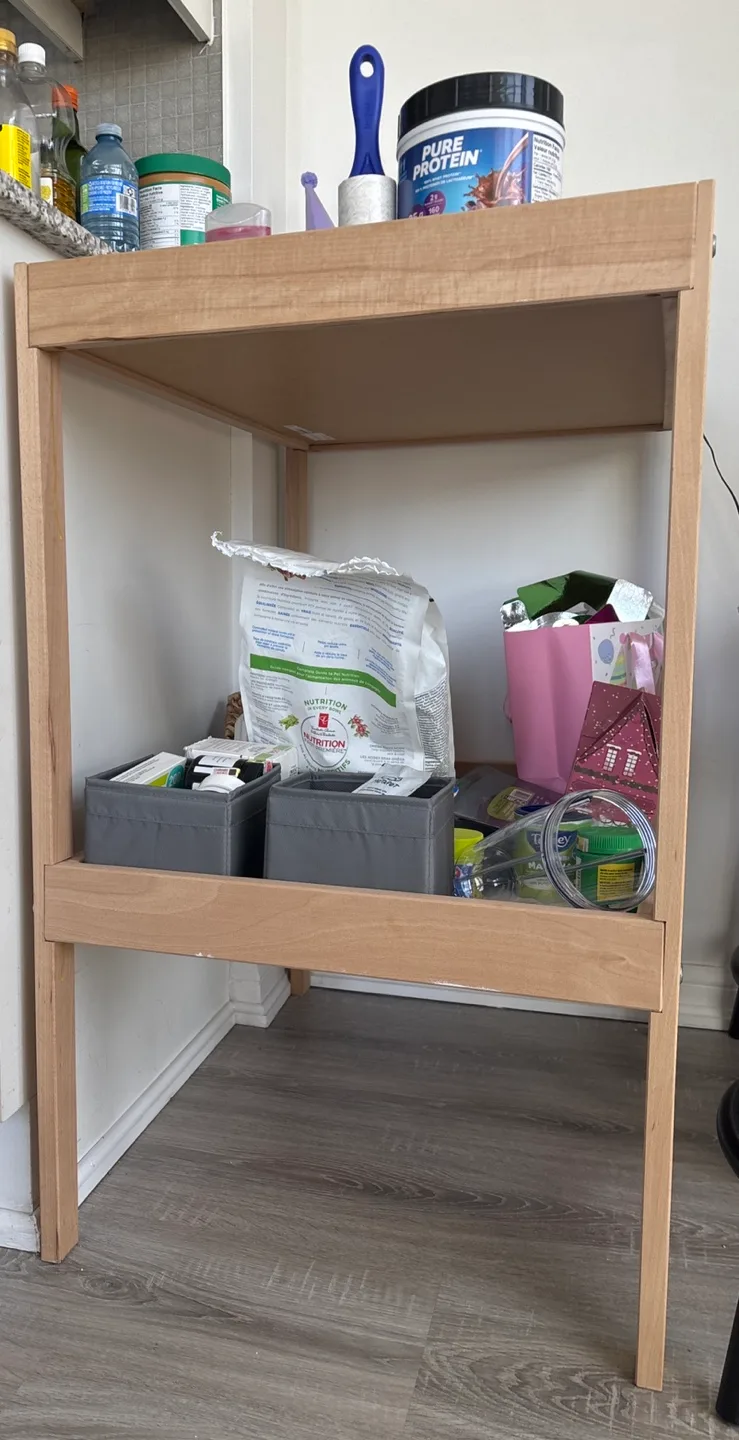 Wooden Storage Shelf/Side Table image indicator(2)