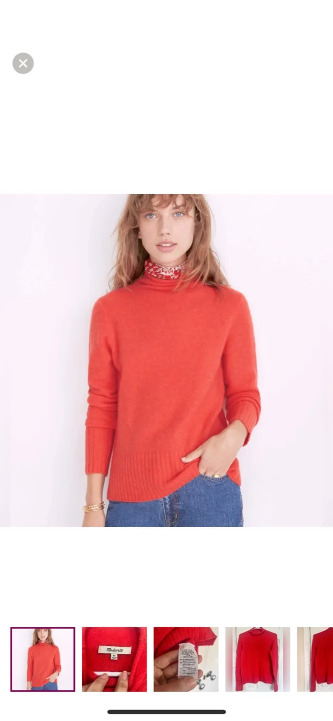 Madewell turtleneck merino alpaca blend thumbnail