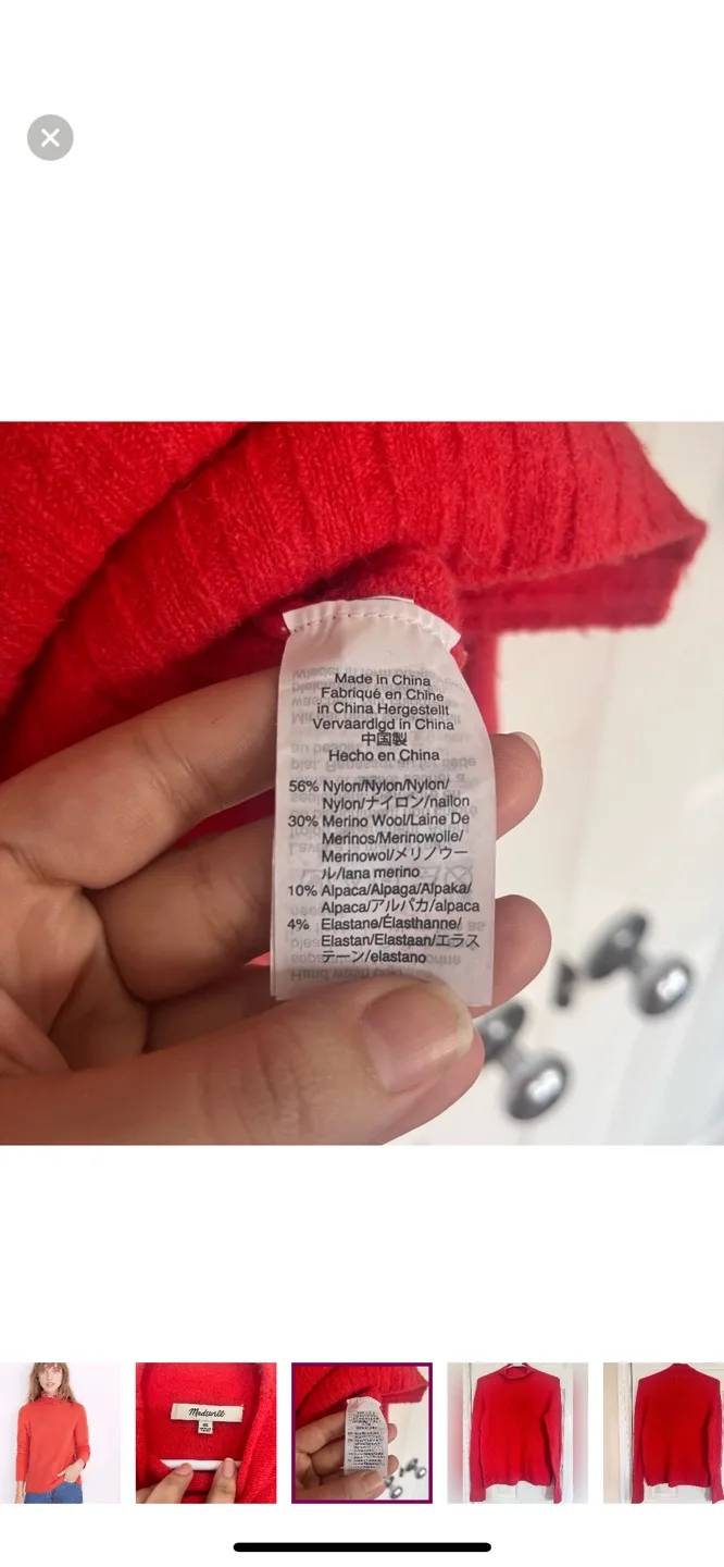 Madewell turtleneck merino alpaca blend image indicator(5)