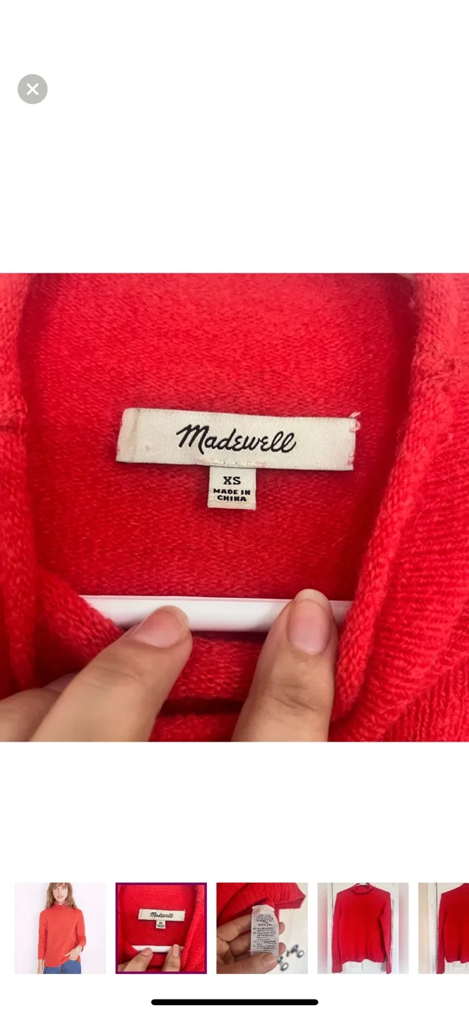 Madewell turtleneck merino alpaca blend image indicator(4)