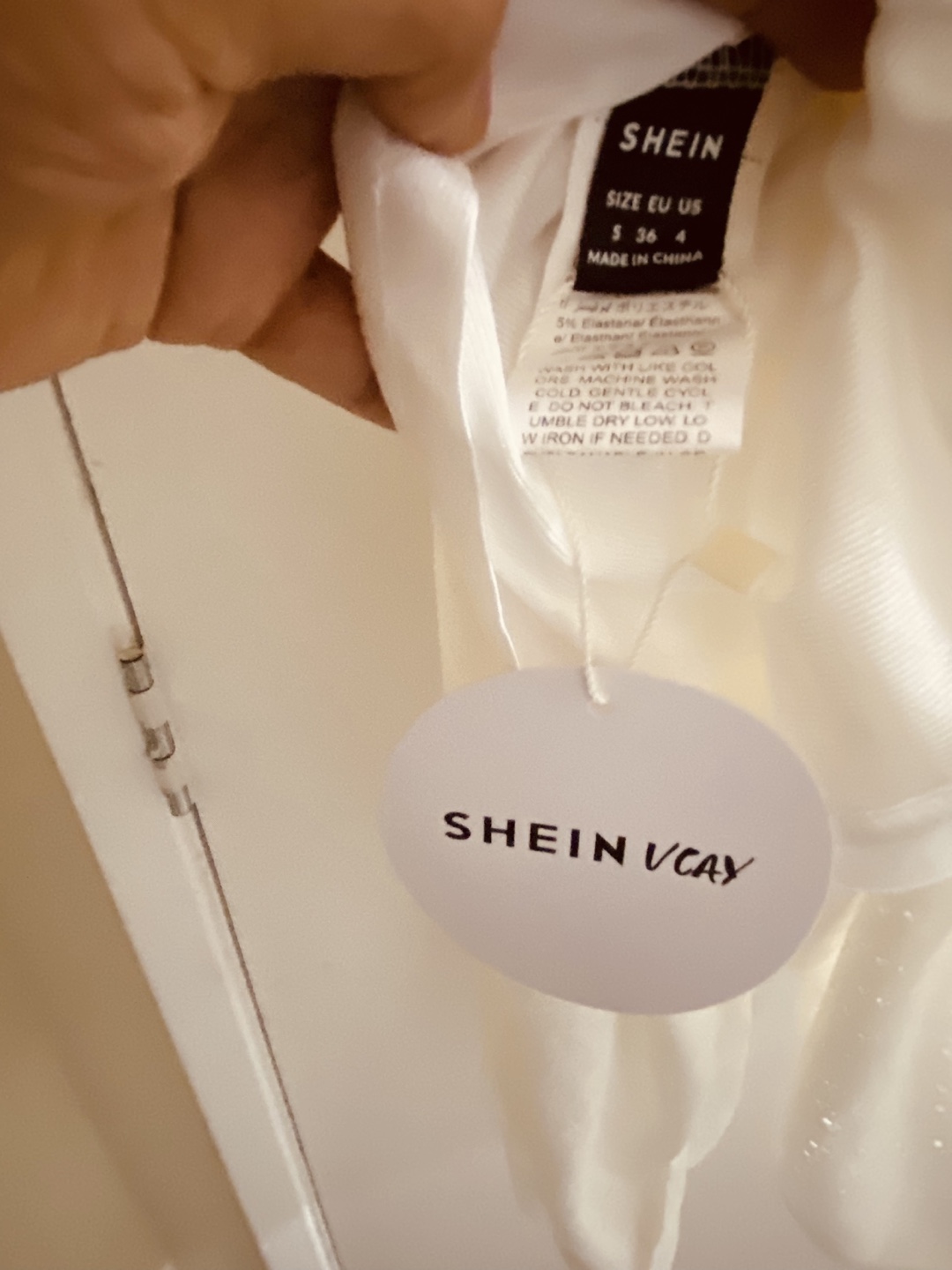 SHEIN White Eyelet Summer Dress Size Small - photo 4