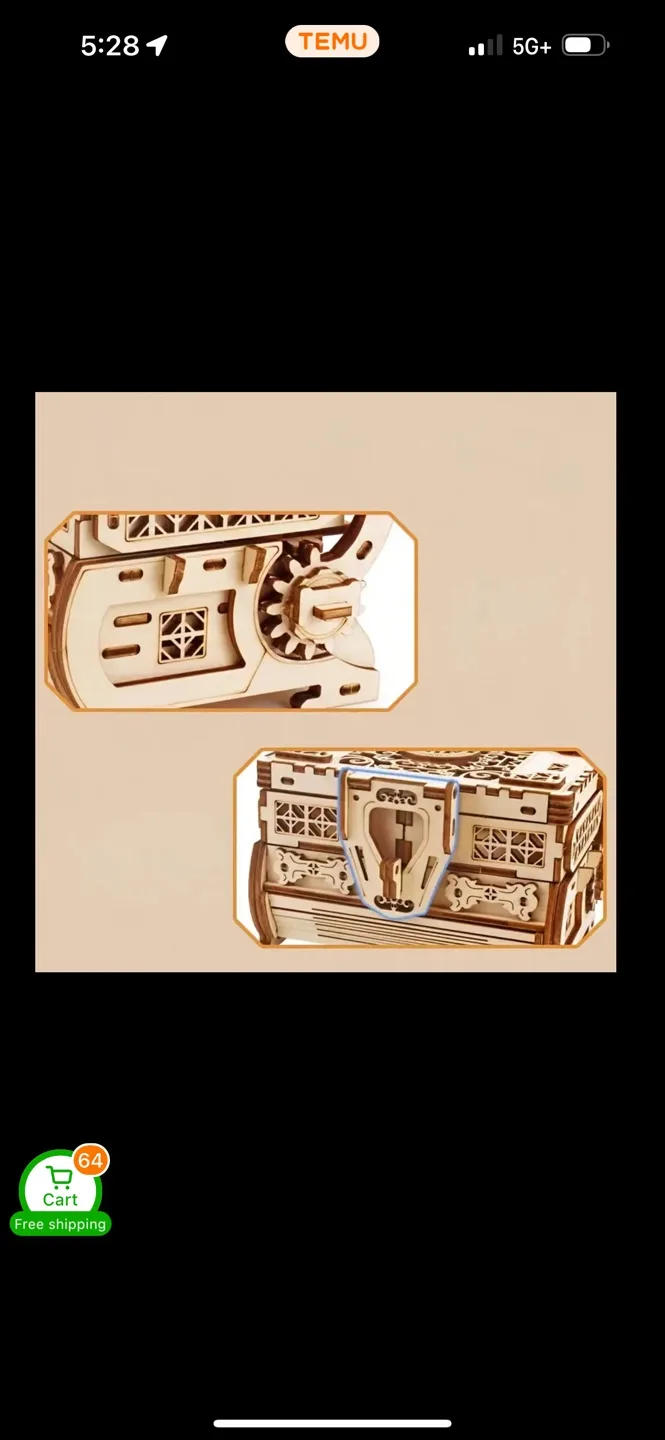 Wooden 3D Puzzle Jewelry Box image indicator(4)