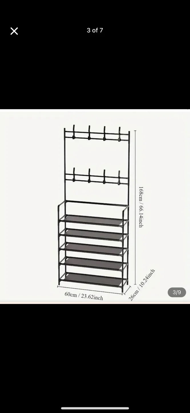 💥 NEW 💥Freestanding Hall Tree with Shoe Rack image indicator(5)