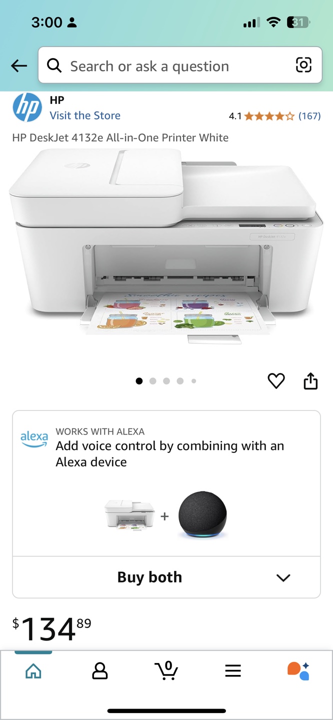 HP DeskJet 4132e All-in-One Printer