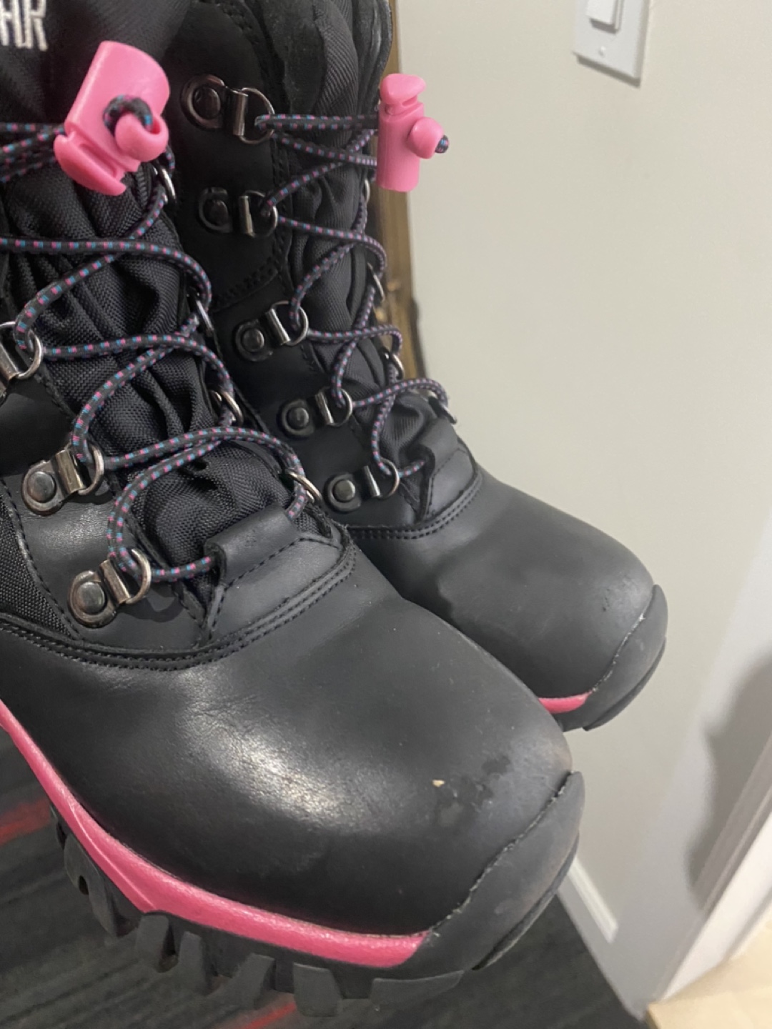 US 1 Cougar Black Pink Winter Boots - photo 3