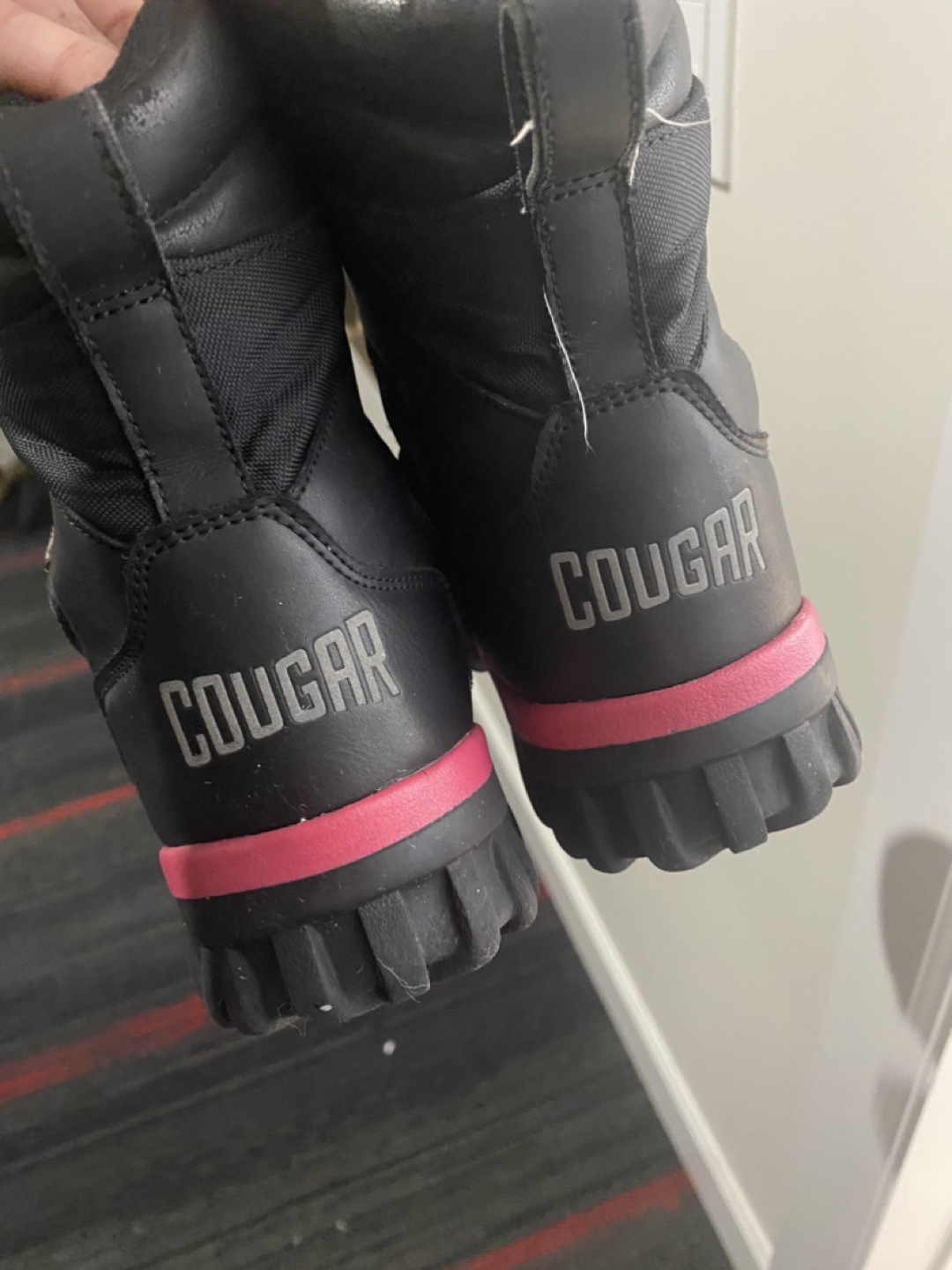 US 1 Cougar Black Pink Winter Boots - photo 2