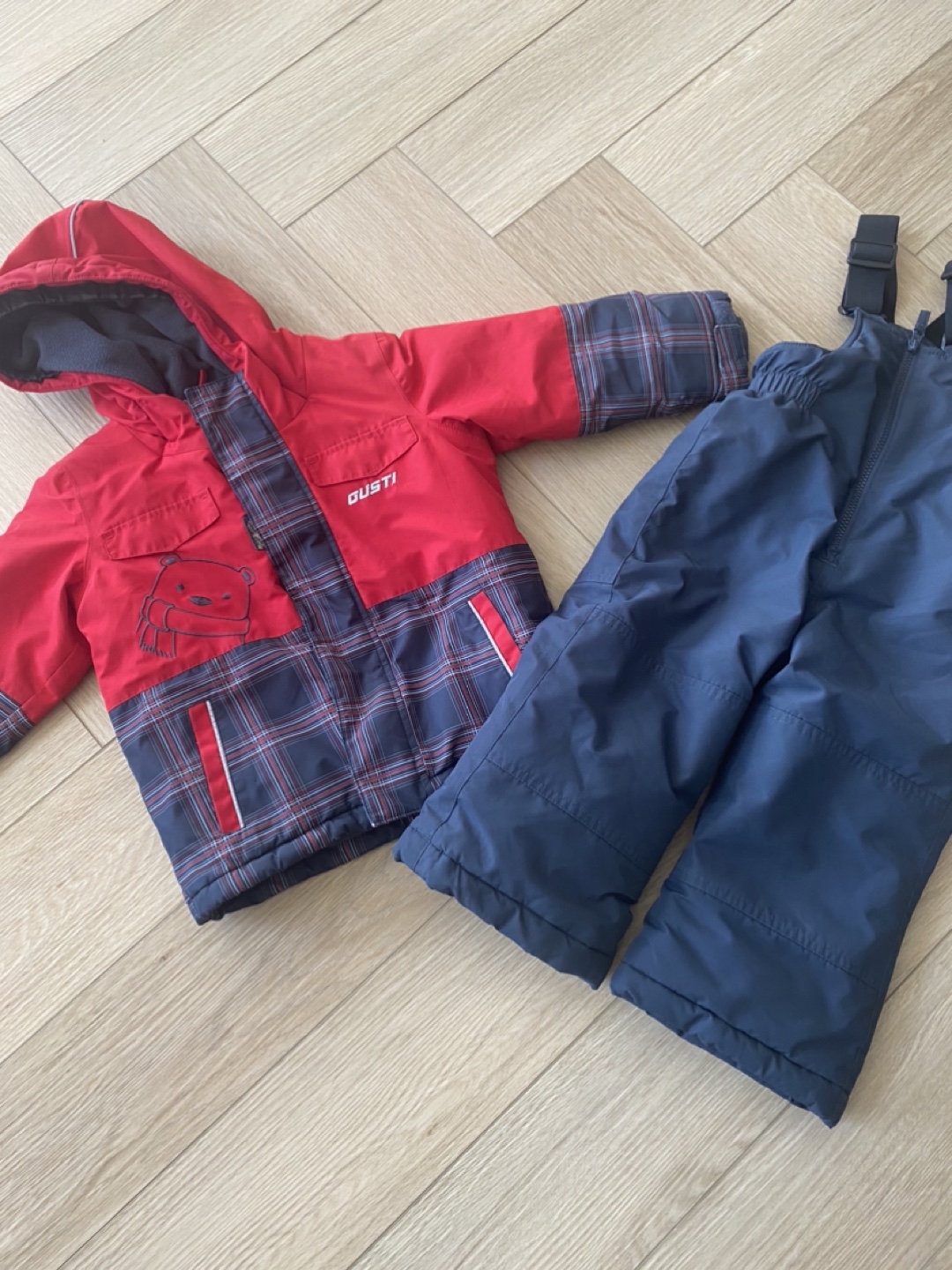 3T Gustti Kids' Snowsuit - Red and Navy Blue - photo 2