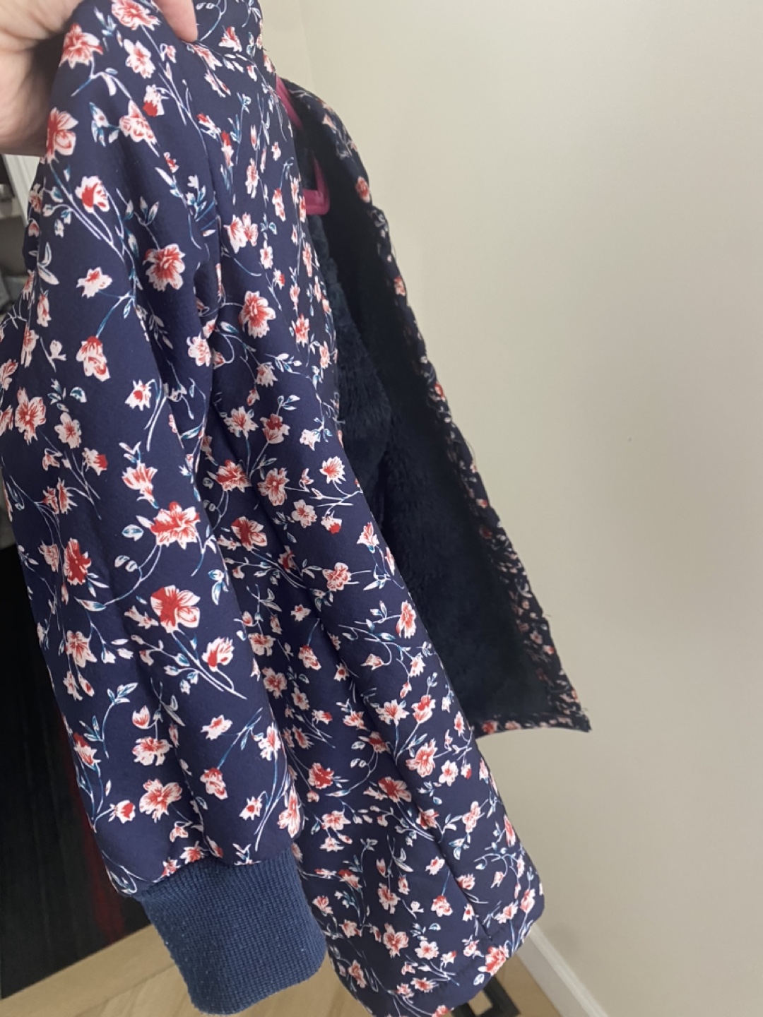 Girls' Floral Hooded Jacket Size 4 - photo 2