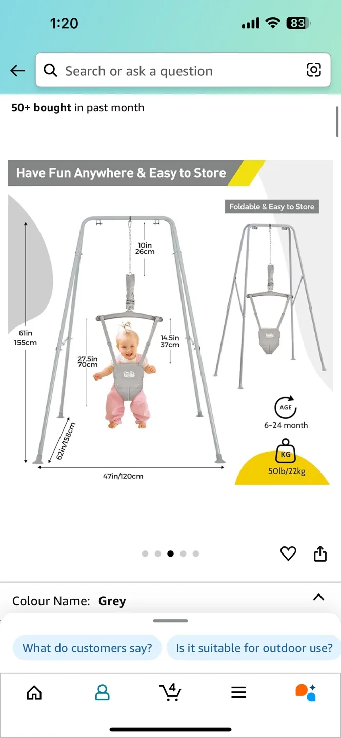 FUNLIO Baby Jumper with Stand image indicator(4)
