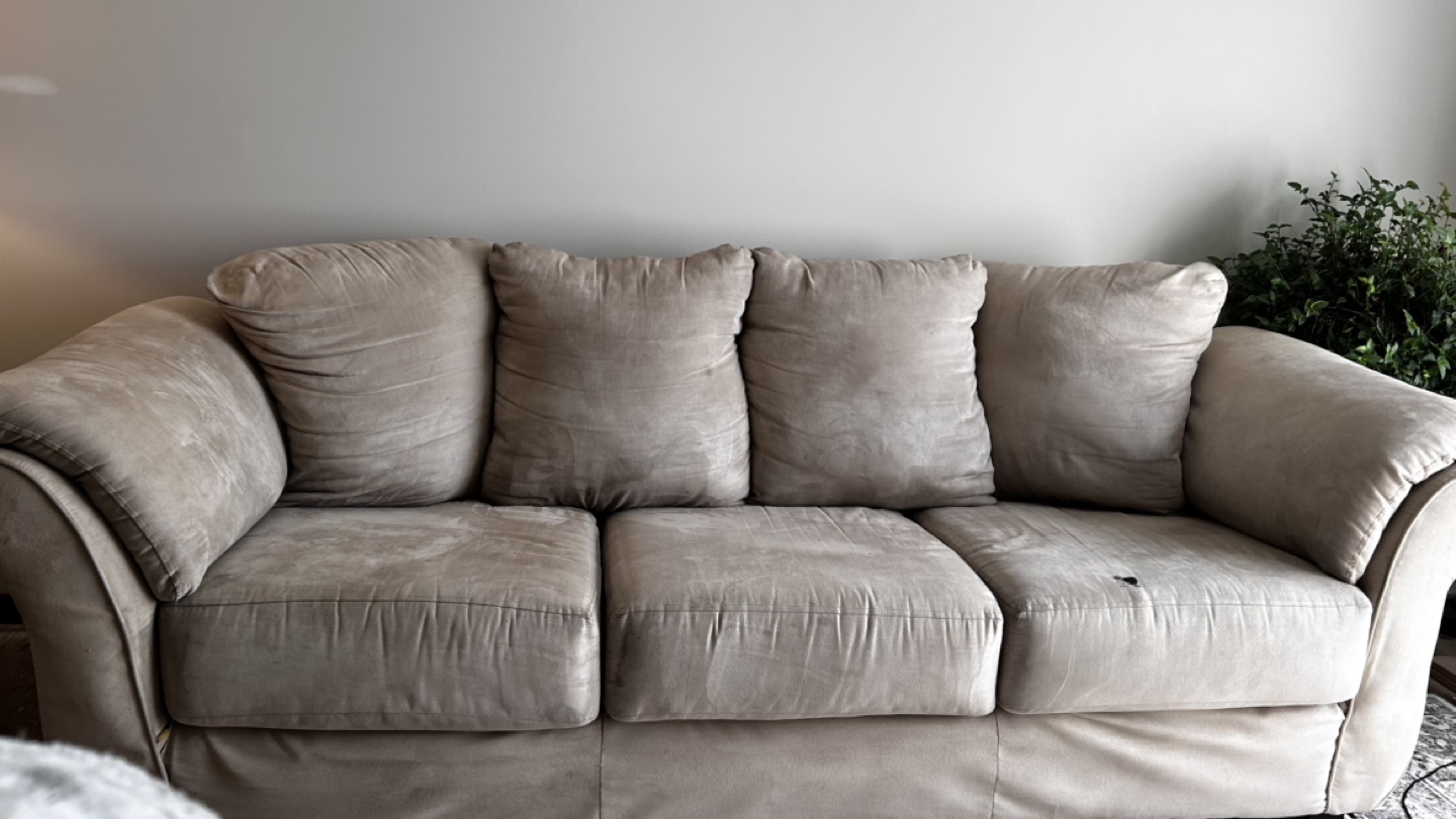 Well Loved LazyBoy 3 seater couch - photo 3
